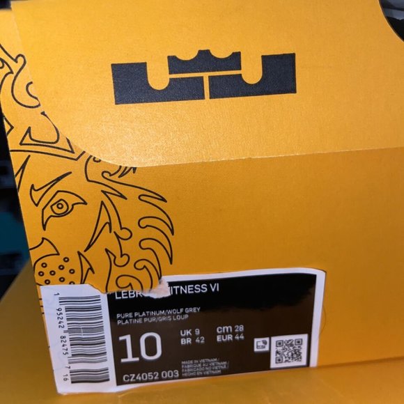 Nike LEBRON WITNESS 6 Pure Platinum🔥New Mens Gray Basketball Shoes CZ4052-003 - Picture 6 of 10